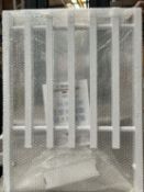 18X WICKES DESIGNER CUBE FENCE RADIATORS - WHITE (H)800MM X (L)600MM