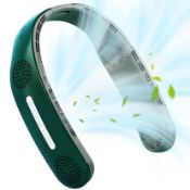 TWSHINY NECK FAN, BLADELESS FAN PORTABLE NECK FAN 5000MAH RECHARGEABLE