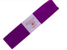 200 X CREPE PAPER PURPLE-PAARS-50X250CM