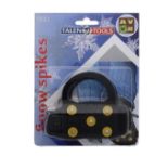 100 X 5 STUD SNOW SPIKES 1 PAIR -VELCRO STRAPS