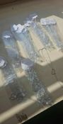 ROSE + CLEAR QUARTZ LARGE HEART NECKLACE JOBLOT OF 31 - BRAND NEW