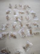 CITRINE CRYSTAL CHIP SMALL SS BEADED HANGING EARRING SETS - JOBLOT OF 28- BRAND NEW