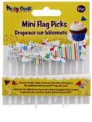 240 X PARTY CRAFT MINI FLAG PICKS CELEBRATE