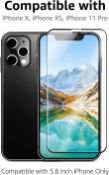 BRAND NEW 12 X AMAZON BASICS GLASS SCREEN PROTECTOR IPHONE XS MAX AND IPHONE 11 PRO MAX 2-PACK