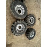 SET OF 4 X 420/75R20 WHEELS & TYRES