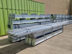 GALVANIZED STEEL FRAMED BUILDING - 60 FOOT TOTAL WIDTH 100 FOOT LONG 18 FOOT TO EAVES