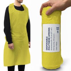 YELLOW APPRONS ON ROLLS 1000 X 50 CASES