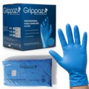 GRIPPAZ BLUE FOOD GLOVES XXL 50 CASES