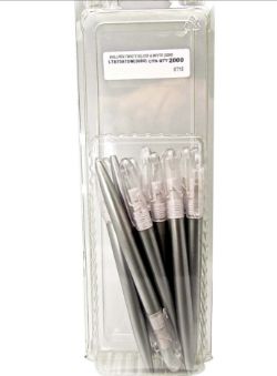 2000 X BALLPEN TWISTY SILVER & WHITE