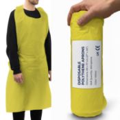 YELLOW APPRONS ON ROLLS 1000 X 50 CASES