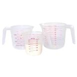 KITCHENCRAFT SET OF 3 JUGS PER SET, 32 SETS IN TOTAL RRP £12.99 EACH