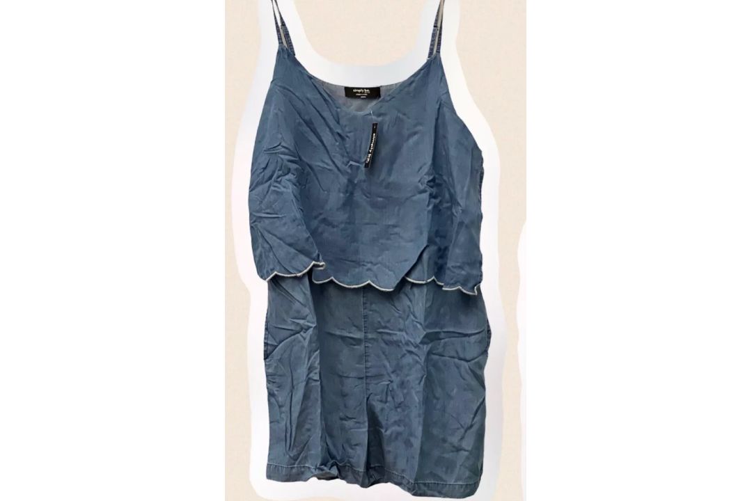 SIMPLE BEE JOB LOT BLUE JEAN JUMP SUIT SIZES 16 JOB LOT 6 SET - Image 2 of 2