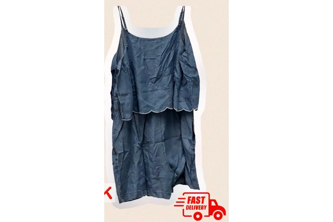 SIMPLE BEE JOB LOT BLUE JEAN JUMP SUIT SIZES 16 JOB LOT 6 SET - Image 1 of 2