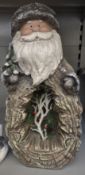 JOB LOT OF 4 RESIN SANTA WITH LED LIGHTS GREAT RESALE POTENTIAL