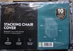 JOB LOT OF 16 PREMIUM STACKING CHAIR COVER GREY FURNITURE COVER MASSIVE RE SALE POTENTIAL