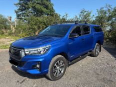 **(ONLY 113K MILEAGE)** 2020 TOYOTA HILUX INVINCIBLE X D-4D 4WD DCB AUTOMATIC 2393CC PICK UP BLUE