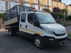 **(ONLY 90K MILEAGE)** 2017 IVECO DAILY 35C12D 2.3 DIESEL MANUAL CHASSIS CAB WHITE