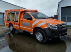 **(ONLY 103K MILEAGE)** 2020 ISUZU D-MAX 1.9 DIESEL ORANGE 4X4 SINGLE CAB UTILITY TRUCK