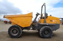 2015 TEREX 6-TON SITE DUMPER – JCB 4-CYLINDER TURBO DIESEL