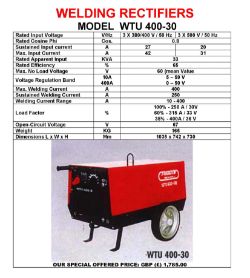 400AMPS ARC WELDING RECTIFIER