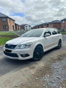 2012 SKODA OCTAVIA VRS TDI CR ESTATE 1968CC MANUAL WHITE >>--NO VAT ON HAMMER--<<