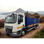 2018 DAF LF45.180 DOUBLE DROPSIDE FLATBED TRUCK