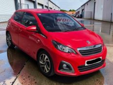 **(ONLY 70K MILEAGE)** 2018 PEUGEOT 108 ALLURE 1.2 PETROL MANUAL HATCHBACK RED