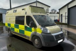 2012 FIAT DUCATO 3.0 MULTIJET EX-AMBULANCE EXTRA LONG WHEELBASE EXTRA HIGH ROOF (62 REG)