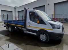 **(ONLY 75K MILEAGE)** 2019 FORD TRANSIT 350 1996CC DIESEL MANUAL CHASSIS CAB WHITE