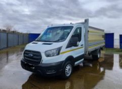 **(ONLY 58K MILEAGE)** 2023 FORD TRANSIT 350 LEADER ECOBLUE 1996CC DIESEL MANUAL CHASSIS CAB WHITE