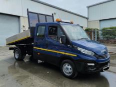 **(ONLY 72K MILEAGE)** 2017 IVECO DAILY 35C12D CHASSIS CAB 2.3 DIESEL MANUAL BLUE