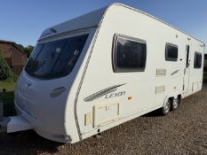 2010 LUNAR LEXON 6 BERTH TWIN AXLE CARAVAN – END LOUNGE – BUNK BEDS – FULL ACCESSORIES *NO VAT*