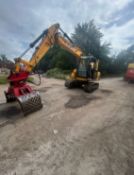 2019 JCB JS145HR MATERIAL HANDLER EXCAVATOR