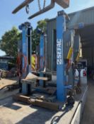 SEFAC 5.5 TON MOBILE COLUMN LIFTS (SET OF 4)