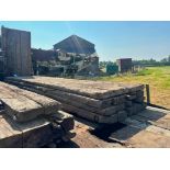 7 × HARDWOOD TIMBER BOG MATS – 6M