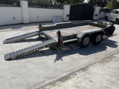 BRIAN JAMES DIGGER 2 PLANT TRAILER – 3.5 TONNE >>--NO VAT ON HAMMER--<<