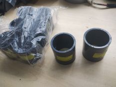 COMER - 2" EQUAL COUPLER - PVC - GREY- HS CPL-0009 - JOBLOT OF 8