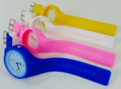 100 X 4 IN 1 INTERCHANGEABLE COVER WATCH - SILICONE