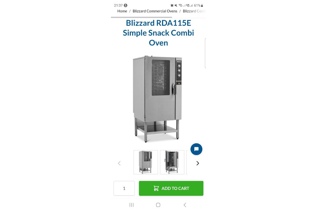 BLIZZARD COMBI OVEN 3PHASE - Image 7 of 8