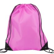 400X PINK POLYESTER 210D DRAWSTRING BAGS