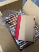 BOX OF 50 RED ECO SPIRAL NOTEBOOKS