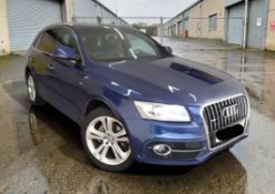**(ONLY 97K MILEAGE)** 2016 AUDI Q5 S LINE + TDI QUATTRO AUTO BLUE SUV >>--NO VAT ON HAMMER--<<