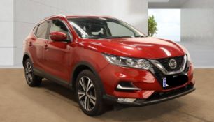 **(ONLY 49K MILEAGE)** 2018 NISSAN QASHQAI N-CONNECTA DIG-T CVT 1.2 SUV RED >>--NO VAT ON HAMMER--<<