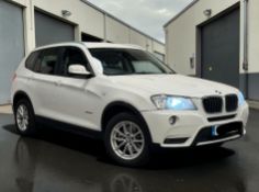 2013 BMW X3 SDRIVE18D SE AUTO 1995CC DIESEL SUV IN WHITE >>--NO VAT ON HAMMER--<<