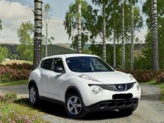 **(ONLY 100K MILEAGE)** 2012 NISSAN JUKE VISIA 1.6 PETROL MANUAL IN WHITE >>--NO VAT ON HAMMER--<<