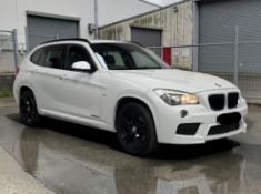 2014 BMW X1 XDRIVE20D M SPORT AUTO SUV IN WHITE >>--NO VAT ON HAMMER--<<
