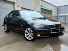 **(ONLY 76K MILEAGE)** 2008 BMW 325I SE AUTO 3.0 PETROL SALOON IN BLACK >>--NO VAT ON HAMMER--<<