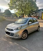 **(ONLY 103K MILEAGE)** 2015 NISSAN MICRA ACENTA 1.2 PETROL MANUAL SILVER >>--NO VAT ON HAMMER--<<