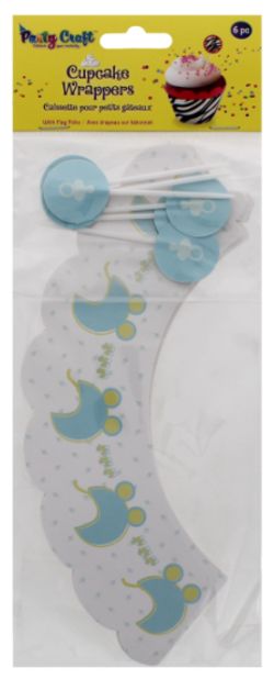 288 X PARTY CRAFT CUPCAKE WRAPPERS BABY BOY