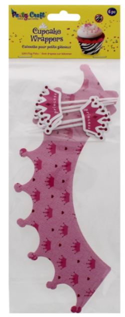 168 X PARTY CRAFT CUPCAKE WRAPPERS PRINCESS